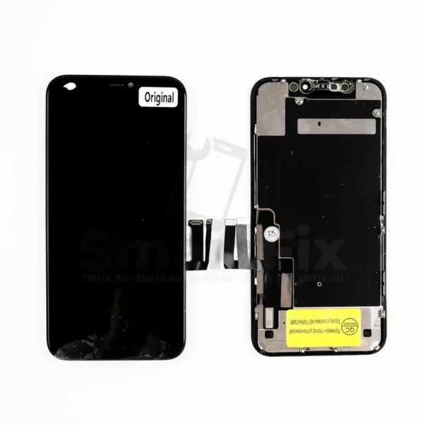 Дисплей с тачскрином для Apple iPhone 11 Черный Оригинал Снятый дисплей