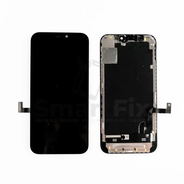 Дисплей с тачскрином для Apple iPhone 12 Mini Черный Оригинал (Восстановленый переклей)